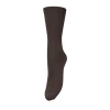 Becksöndergaard Telma Solid Sock Hot Fudge Brown chokoladebrune bambusstrømper i blød kvalitet