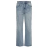 Lyseblå Gestuz GZjade HW straight jeans med lige ben til kvinder