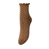 Becksöndergaard Dotted Frilla Short Sock Mocha Brown
