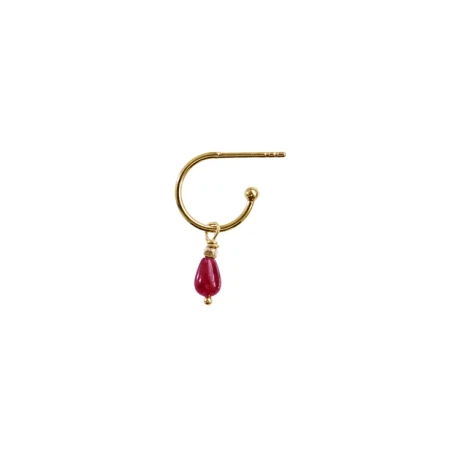 Stine A Love Drop Creol Earring Guld