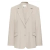 Ichi IhFava Oversize Blazer Dove Melange