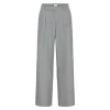 Ichi IhFava Wide Pants Grey Melange