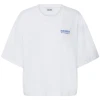 Ichi IhNica SS T-shirt Cloud Dancer/Wedgewood