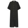 Ichi IaFoxa 2/4 Midi Dress Black