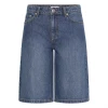 Ichi IhKirsten Bermuda Shorts Washed Medium Blue