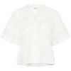 Ichi IhVoilana SS Blouse Cloud Dancer