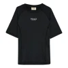 HALO Women Division T-Shirt Black klassisk sort trænings-t-shirt med logo på brystet og F.U.T-print på rygge