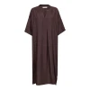 Co'Couture HeraCC Tunic V-Dress Dark Brown