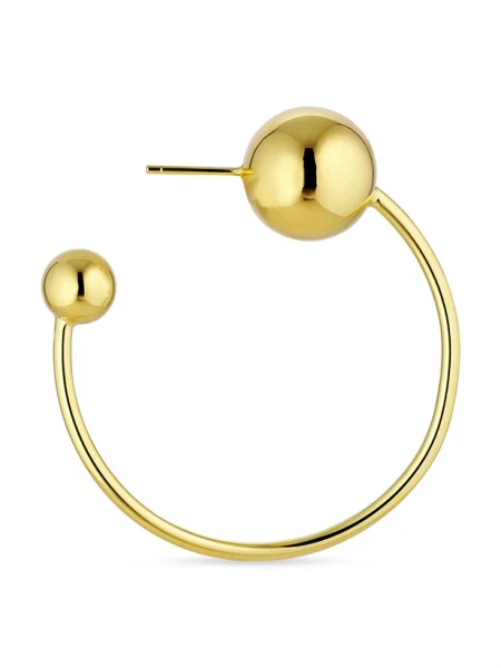 Jane Kønig Big Sphere Hoop Guld