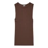 Nørgaard På Strøget NPS Tank Top Solid Colour, Brown