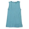 Turkis ensfarvet Nørgaard På Strøget NPS Tank Top Solid Colour i bomuldsrib hos MAAK Shop - model 101683