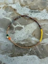 Gult Annavii Nia Bracelet perlearmbånd hos MAAK Shop - model Yellow