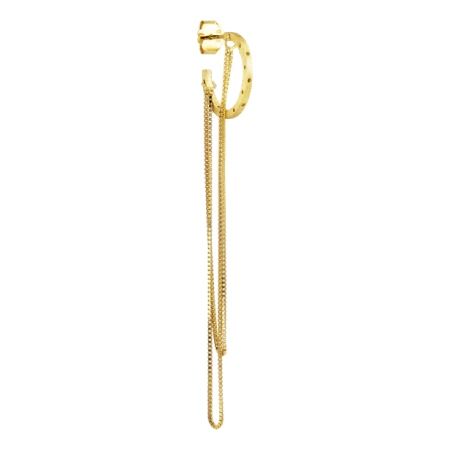 Jane Kønig Orbis Chain Hoop Guld