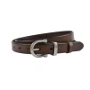 Plissé Copenhagen Raye Belt One Size Dark Brown