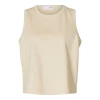 Selected Femme SlwEssential SL Boxy Tank Top Birch
