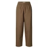 Selected Femme SlfBlair HW Cropped Pant Chocolate Chip