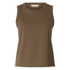 Selected Femme SlwEssential SL Boxy Tank Top Chocolate Chip