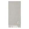 American Vintage ZINACO Scarf Heather Grey Black Logo