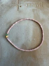 Annavii Megha Bracelet 1013 Rose håndlavet armbånd med rosafarvede glasperler
