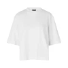 Baum und Pferdgarten Jiana SS T-Shirt White hvid løstsiddende t-shirt i økologisk bomuld med præget logo