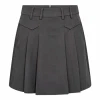 Co'Couture LunaCC Pocket Pleat Mini Skirt i farven Dark Grey hos MAAK Shop