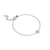 Enamel Copenhagen Four-Leaf Clover Bracelet Silver elegant sølvarmbånd med et firkløver-vedhæng