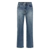 Gestuz GZjade HW straight jeans Washed Mid Blue