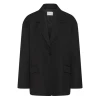 Sort Gestuz GZpaula OZ soft blazer oversize habitjakke til kvinder