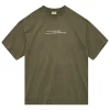 Militærgrøn HALO Graphic Boxy T-Shirt unisex t-shirt i økologisk bomuld