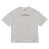 Råhvid HALO Graphic Boxy T-Shirt unisex t-shirt i økologisk bomuld