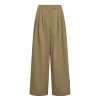Khakifarvede HAUTE L’AMITIÉ Tech Tailor bukser i 100% polyester med skræddersyet pasform