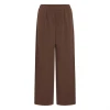 Ichi IHNaida Pants Chicory Coffee med vide ben og elastisk linning