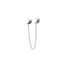 Jane Kønig Double Half Moon chain stud Silver (Right)
