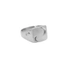 Jane Kønig Half Moon Signet Ring Silver