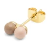 Lulu Copenhagen Double Color Ball earring 1 pcs Mocha Mousse/Dusty Peach