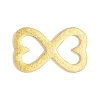 LULU Copenhagen Infinite Love hjerteørering i guld