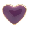 LULU Copenhagen Love U hjerte ørering Guld Purple Harvest