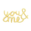 LULU Copenhagen You&Me ørering i 18 kt. forgyldt sterling sølv