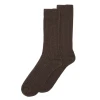 Moshi Moshi Mind Cozy Rib Socks brown melange