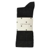 Moshi Moshi Mind Silky Rib Socks charcoal melange