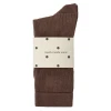 Moshi Moshi Mind Silky Rib Socks mocha