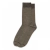 MP Denmark 59532, 351 Erina wool rib socks Brown Melange
