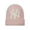 New Era WMNS Fluffy Mohair Beanie New York Yankees Pink