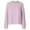 Selected Femme SlwLulu New Knit Cardigan i farven Orchid Melange hos MAAK Shop