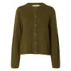 Selected Femme SlwLulu New LS Knit Cardigan Fir Green